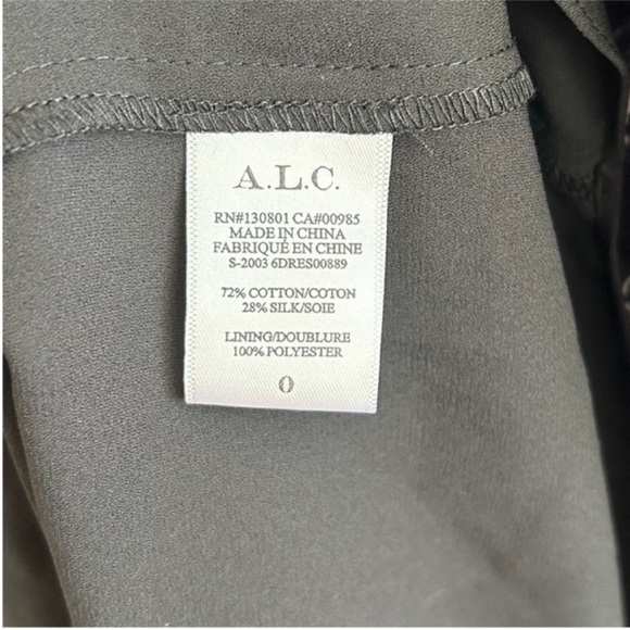 ALC Kate Floral Long Sleeve Silk Blend Midi Dress - Picture 9 of 9